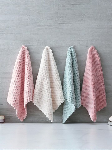 洗碗布巾家用抹布吸水不易掉毛家務清潔廚房用品懶人擦桌去油毛巾