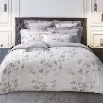 新品_東妮寢飾(雙人/加大/特大)100%天絲™萊賽爾印花被套床包組／秋影暮色