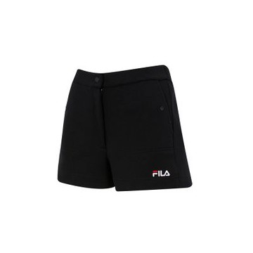 FILA 女針織短褲-黑色 5SHA-1419-BK