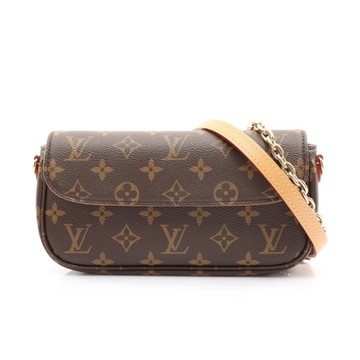 LOUIS VUITTON LV 路易威登 Wallet On Chain Ivy 鏈條錢包 肩背包 棕色 原花帆布 【二手名牌BRAND OFF】