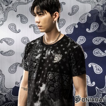 【9折】黑標-極致闇光滿版短TEE - BLUE WAY 鬼洗い