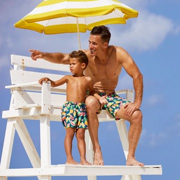 英國｜Sunuva 熱帶水果男童海灘泳褲 學齡前 - 5~6歲