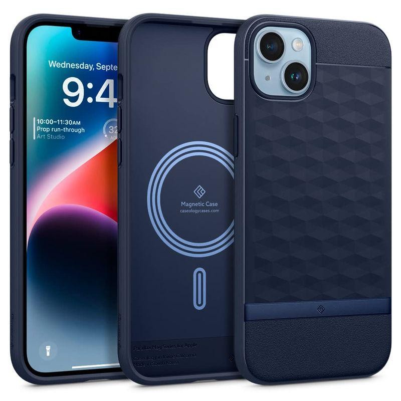 Caseology iPhone 14 Plus 用 ケース MagSafe対応 TPU 立体パターン 3D