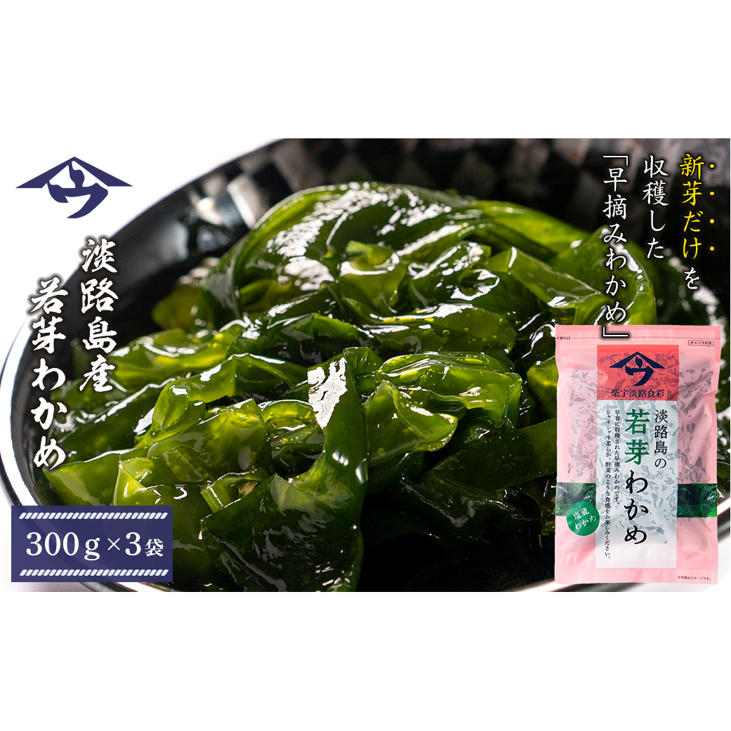 淡路島産 若芽わかめ 300ｇ×3袋