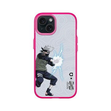iPhone 15 Clear 粉漾桃 - 火影忍者 Naruto - 旗木卡卡西-雷切
