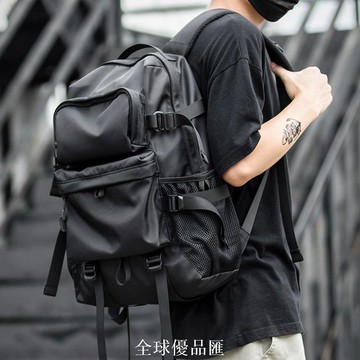 【全球優品匯】新款日系潮流雙肩包男防盜旅游背包大學生書包潮牌電腦包