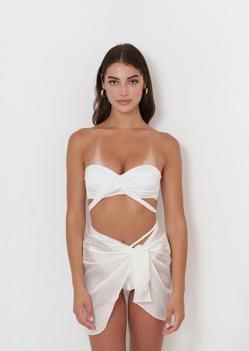 Bandeau | Pearl White | Top 亞洲精品泳裝 Luna Del Rey