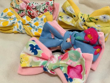 Hanju's羊毛兒。日本綁結型蝴蝶結髮圈 髮飾 兒童髮飾 髮圈