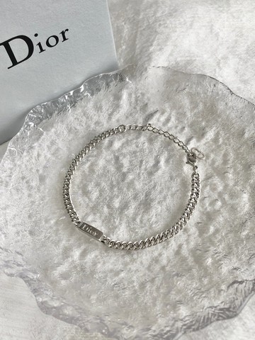 【日本直送 名牌中古包】Christian Dior 克裡斯汀‧迪奧 手鍊 銀色 Logo vintage 古董 gpwvrz