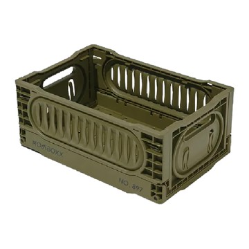 Ho-sè FAD 瓦特工業風收納盒 18L 軍綠色  40 x 30 x 17cm  1個