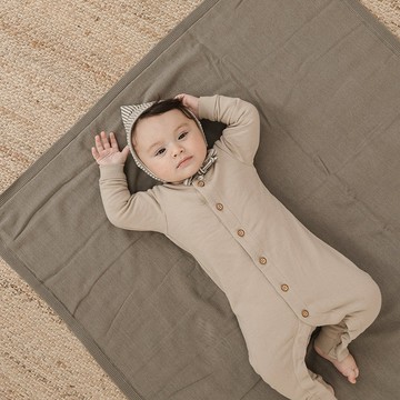 美國 Quincy Mae【有機棉】刷毛連身衣