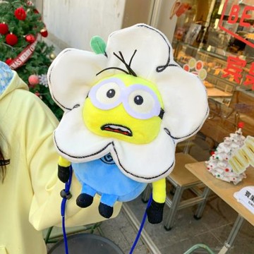 丑萌小黃人包包女2025新款可愛公仔單肩斜挎包小黃人手機包送禮物