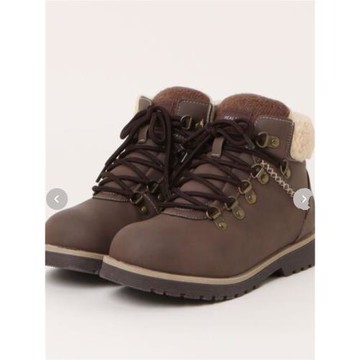 日單秋冬新款3cm低跟防滑牛筋底系帶加絨保暖休閑百搭馬丁短靴女