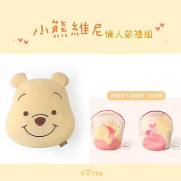 〔他就是我的分身〕【Norns】迪士尼MOCHI Feel 小熊維尼大臉麻糬造型枕+手提洗衣袋