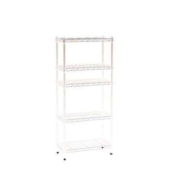 【客尊屋】小資型《粗管徑》 30X60X135Hcm 白騎士五層架