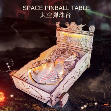 跨境亞馬遜廠家木質拼圖3D立體拼裝模型彈珠臺益智親子互動游戲【益三和】可開發票