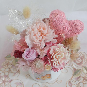 情人節禮物花束 粉康乃馨氣質盆花  結婚捧花永生花畢業玫瑰七夕