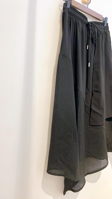 2025fw 拼網半截裙