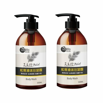 vislife 摩達客嚴選-松焦油天然沐浴凝露(500ml/瓶)*2入組 專業淨膚 敏肌調理