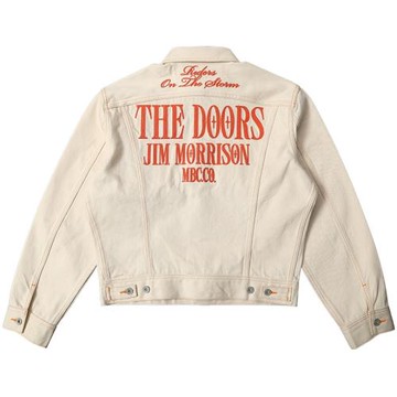 Mvc&Co.匠織原棉胚布米白定織14.7OZ短款復古騎士夾克-Riders200J