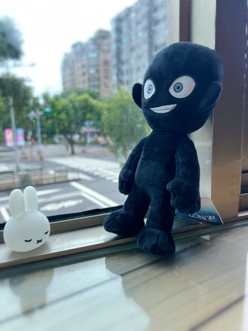 日本正版 柯南犯人 小黑人 犯澤先生玩偶