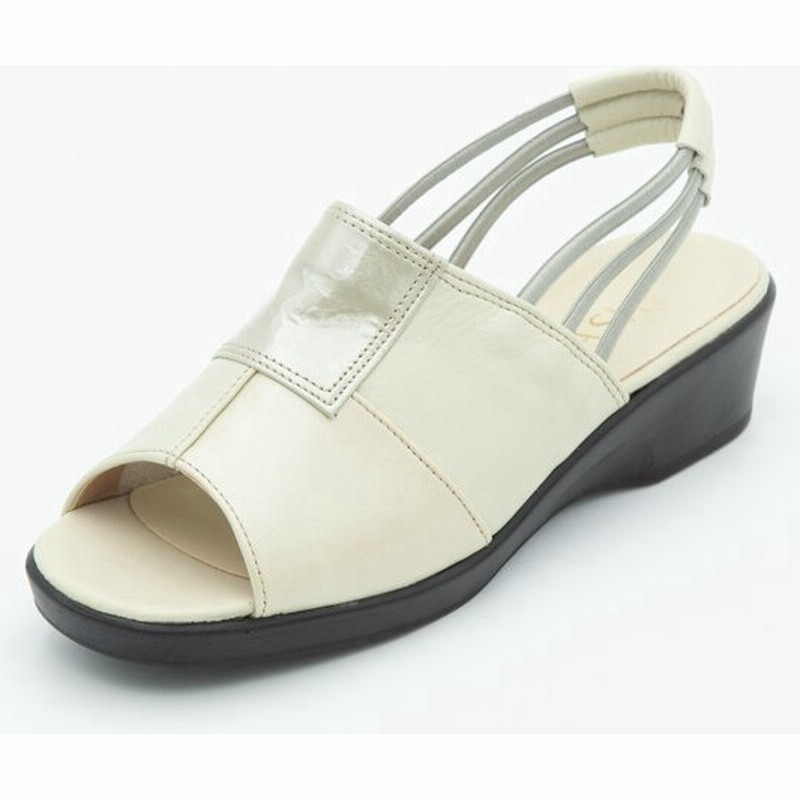 Sash サッシュ オリジナルシューズ コンフォートサンダル レディース 本革 日本製 幅広 3e オープントゥ バックストラップ アイボリー 22 0 24 5 Dmi 通販 Lineポイント最大0 5 Get Lineショッピング
