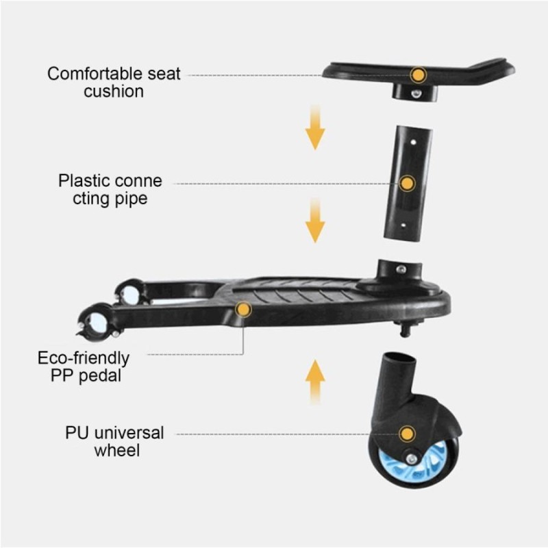 ベビーカーステップ ブルー ピンク バギーボードスタンド 補助