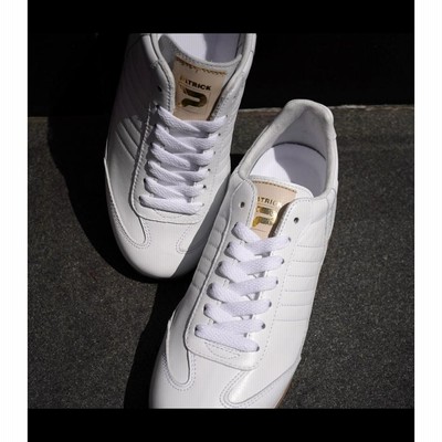 パトリック スニーカー レディース 白 マラソン プラスゴールド