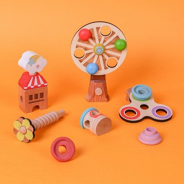 【遊樂園】積木玩具 木製遊戲 | Wooderful life