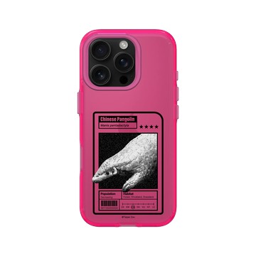 iPhone 16 Pro Clear 粉漾桃 - RHINOSHIELD X Taipei Zoo - 穿山甲：限量卡牌