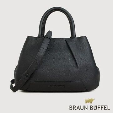 【BRAUN BUFFEL】安娜格-C 托特包-黑色(德國小金牛台灣總代理)/BF859-57-BK