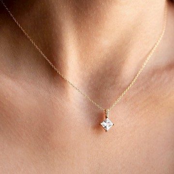 『快速出貨9折』新年送禮❤️【CReAM】 Susie方形簡約鑽飾女項鍊 #禮盒 #浪漫送禮 #生日禮盒 #情人禮物 #生日禮物