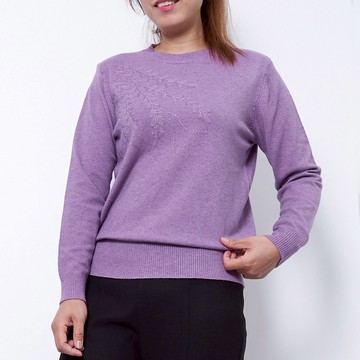 CLL巧玲瓏 立體小草刺繡針織上衣 1978010