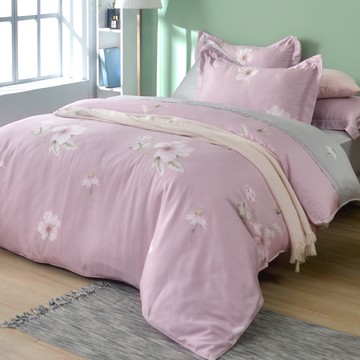 Abelia 600織天絲 兩用被床包組 雙/加/特 花之韵 四件式 天絲 格蕾寢飾