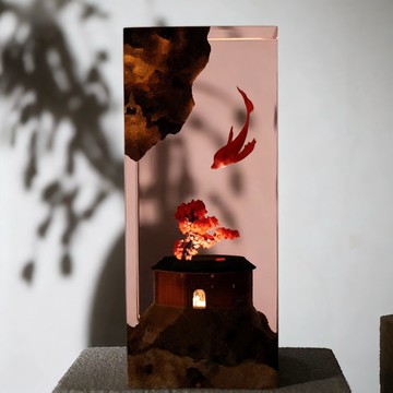 國風文創禮品【鯤】大魚海棠 創意裝飾擺件樹脂夜燈