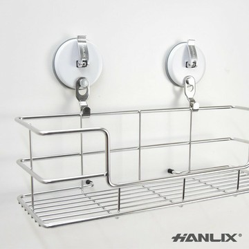 強強滾p-【Hanlix 亨利士】MIT台灣製 304不鏽鋼 400mm雙皂盤置物架