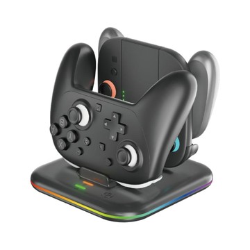 Switch 2 副廠配件 周邊 副廠雙槽座充 充電器 HBS-2872 For SWITCH2 PRO遙控手把