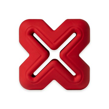 【SofyDOG】PetDreamHouse 幾何藏食彈跳玩具-百變趣彈系列-紅X (狗玩具 貓玩具 藏食玩具 拋接玩具)