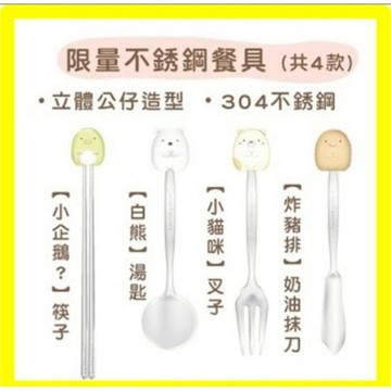-DG-[盲盒出清] 7-11 角落生物不銹鋼餐具