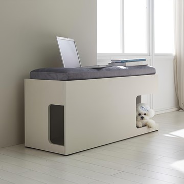 MERUYA 寵物立方床凳寵物屋  米白色  1000 x 380 x 455mm  1個