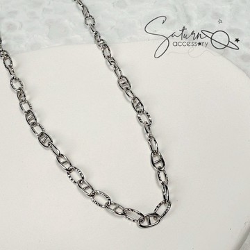 ［訂製款］ ⸌☻ັ⸍꙳316L醫療鋼豬鼻子🐽項鍊 手鍊 套組 抗過敏 不掉色 高拋光 鈦鋼項鍊手鍊 不銹鋼可碰水可戴洗澡
