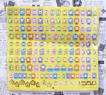 【震撼精品百貨】Pom Pom Purin 布丁狗 重點貼紙-日曆黃*21189 震撼日式精品百貨