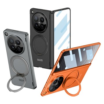 Find N 摺疊系列殼 OPPO Find N6 殼膜一體 鏡頭轉軸全包覆 磁吸旋轉支架保護殼 手機殼