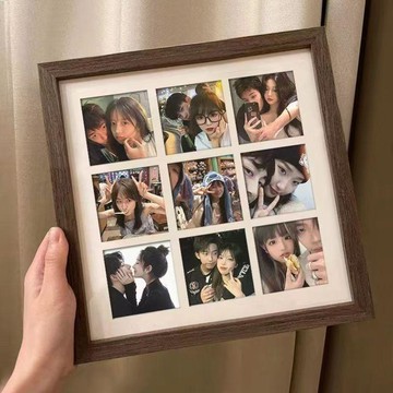九宮格相框 DIY洗照片相框 情侶紀念框 婚紗照畫框 照片擺台 閨蜜禮物 列印照片框 紀念照片禮物