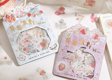 燙金貼紙包-蕾絲小調+星光寶石