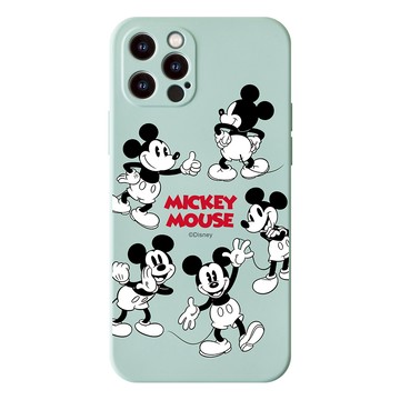 【正版授權】Disney經典-米奇款黑白繞圈圈峽谷強悍MagSafe iPhone手機殼