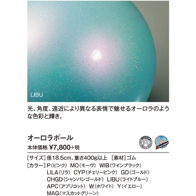 ササキ(SASAKI) 新体操 手具 ボール 国際体操連盟認定品 日本体操協会検定品 オーロラボール 直径18.5cm M-207AU-F