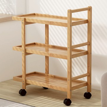 快速出貨/全館免運 小推車 簡易置物架沙發邊幾小推車沙發邊櫃側邊櫃客廳巴士餐車可移動茶臺