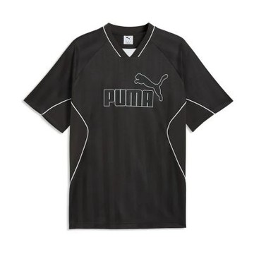 【PUMA】 基本系列PUMA SPORT線條足球風短袖T恤 M  V領短袖上衣 男 - 69384901