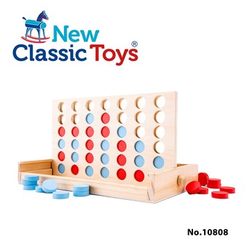 荷蘭 New Classic Toys 木製經典四子棋/四連棋遊戲-10808 認知學習 木製玩具 幼兒桌遊